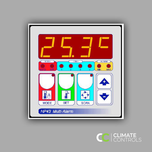 POLA HP43 Four Zone High / Low Temperature Alarm